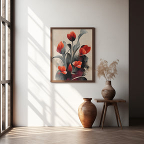 Red Tulips Poster