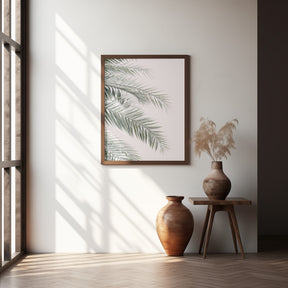 Blush Palm Leaves Poster