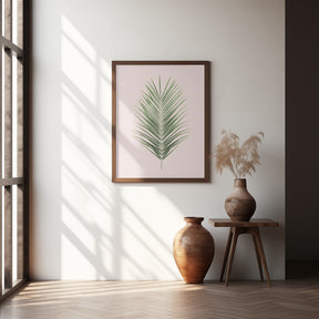 Palm Leaf Blush Poster