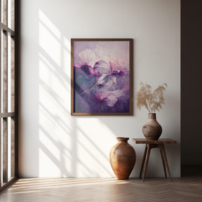 Purple Peony Poster