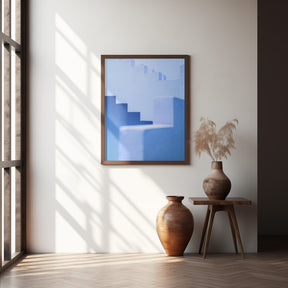 Muralla Roja in blue Poster