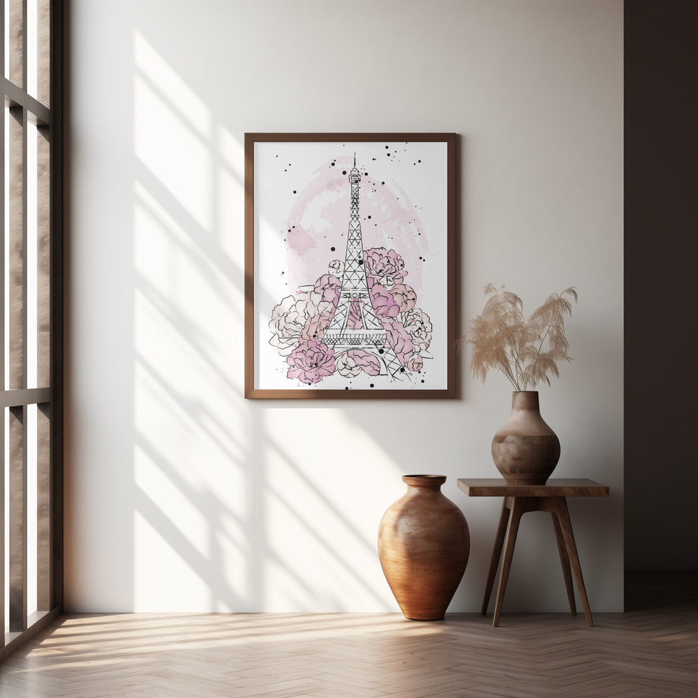 Peony Paris Poster