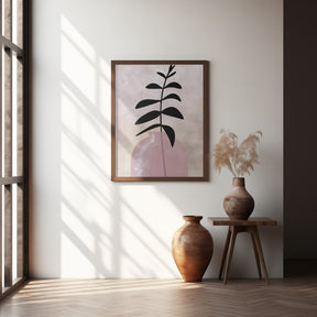 Eui vase with leaves Poster