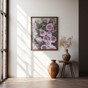 Aurorie painterly roses Poster