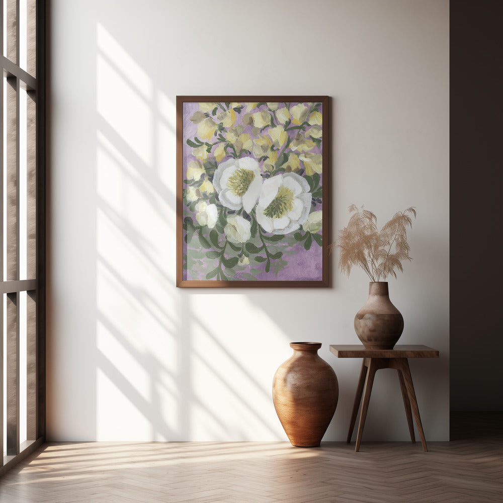 Raelynna painterly florals Poster