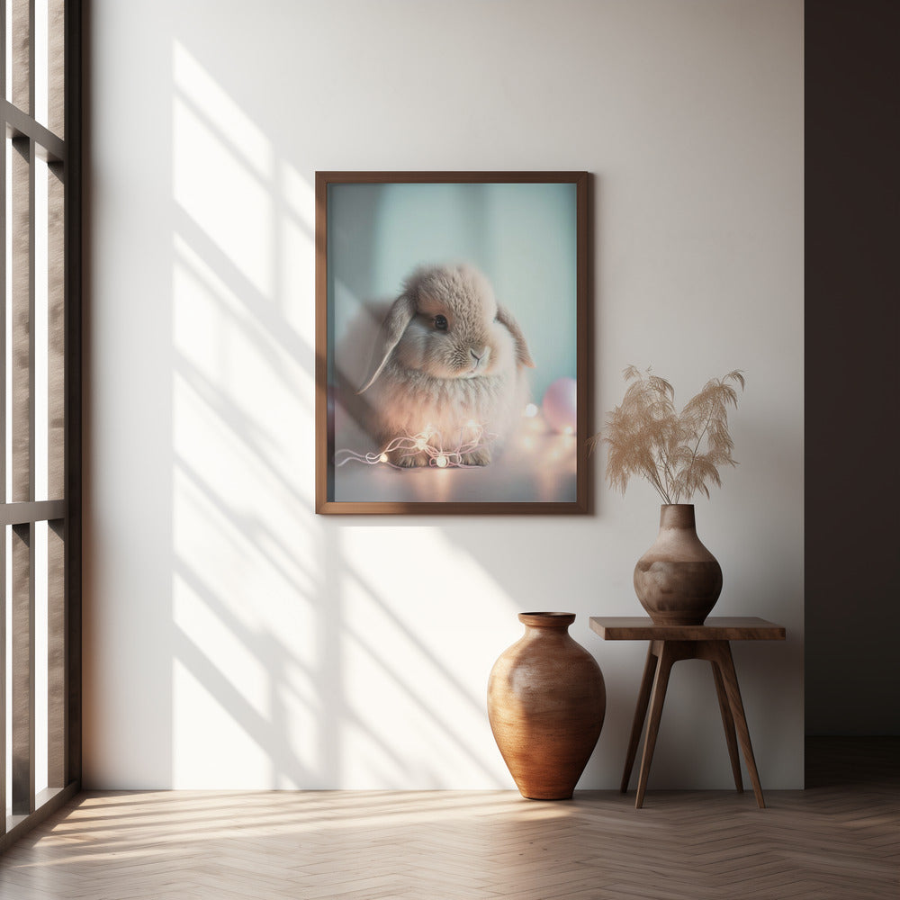 Fluffy Bunny Poster