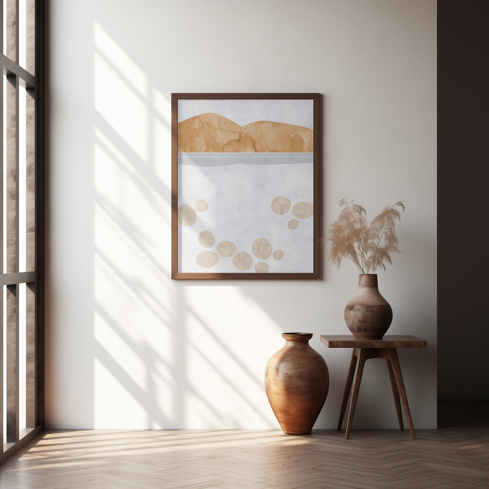 Abstract lake Tahoe view Poster