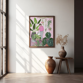 My home jungle in pink Poster