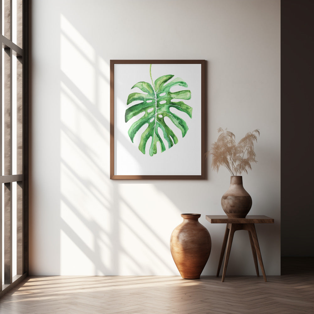 Monstera Leaf Poster