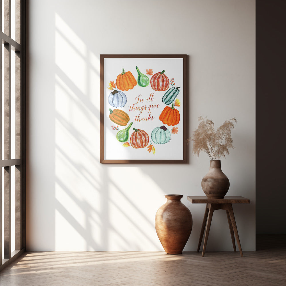 In all things give thanks Poster