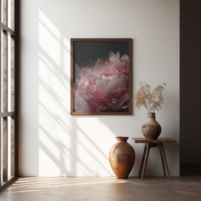 Moody blush peony I Poster