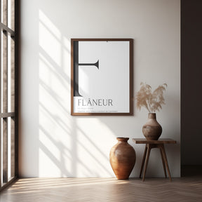 Flâneur definition Poster