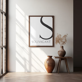 Solivagant definition typography art Poster