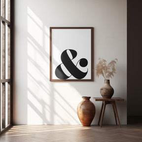 Scandi ampersand Poster