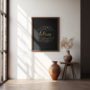 Believe in modern calligraphy Poster