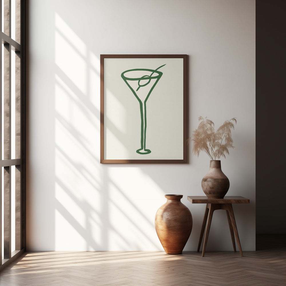 Cocktail Green Poster