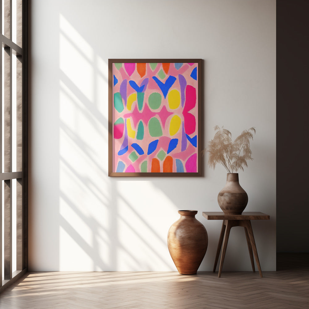 Pastel Neon  Pattern Poster