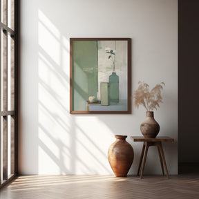 Green Still Life Poster