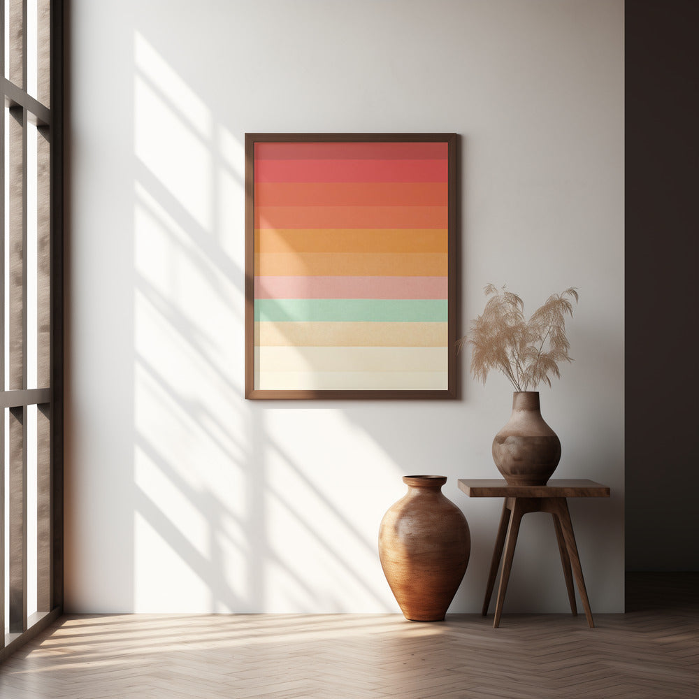 Rainbow Chevrons Poster