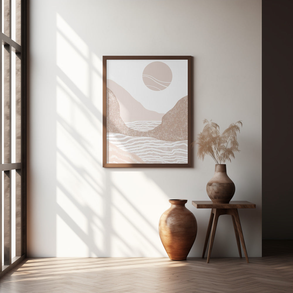 Sunset Seascape Art Poster