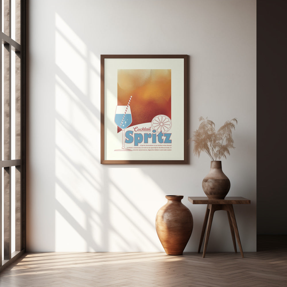 Aperol Spritz print Poster