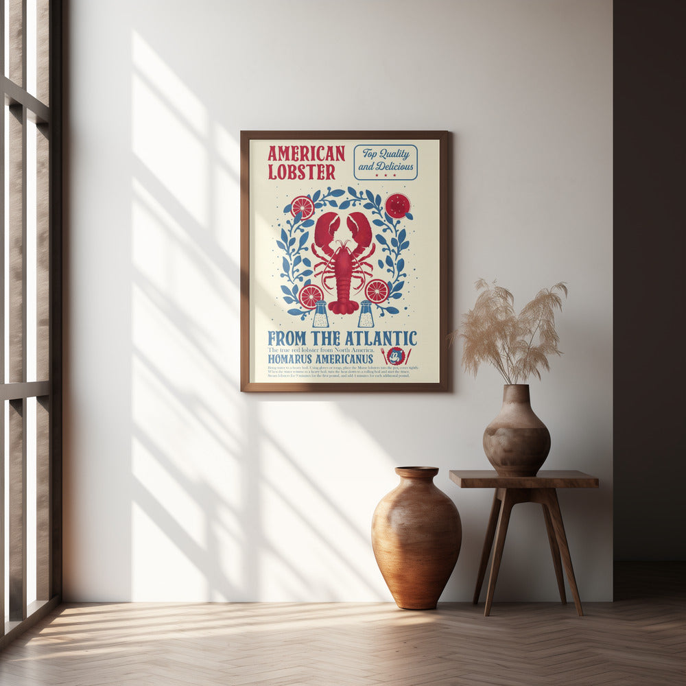 Lobster kitchen print Poster