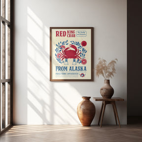 Crab kitchen print Poster