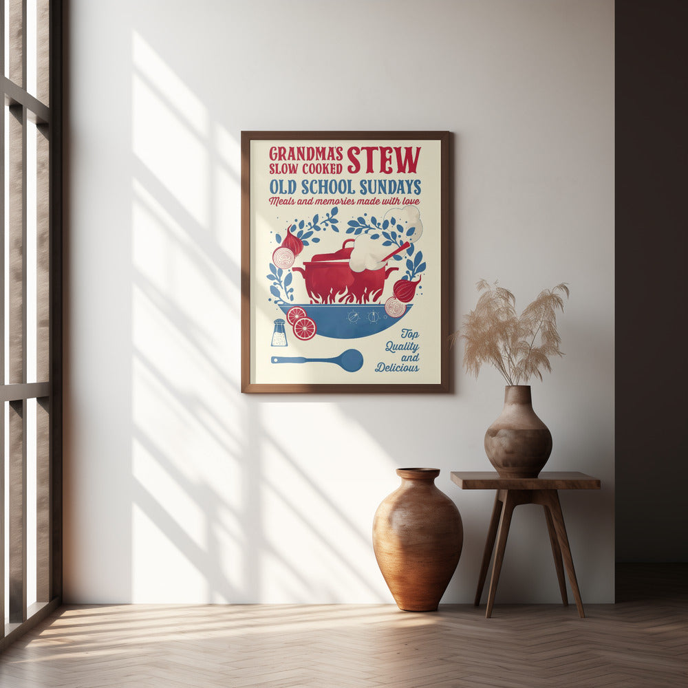 Grandmas Stew kitchen print Poster