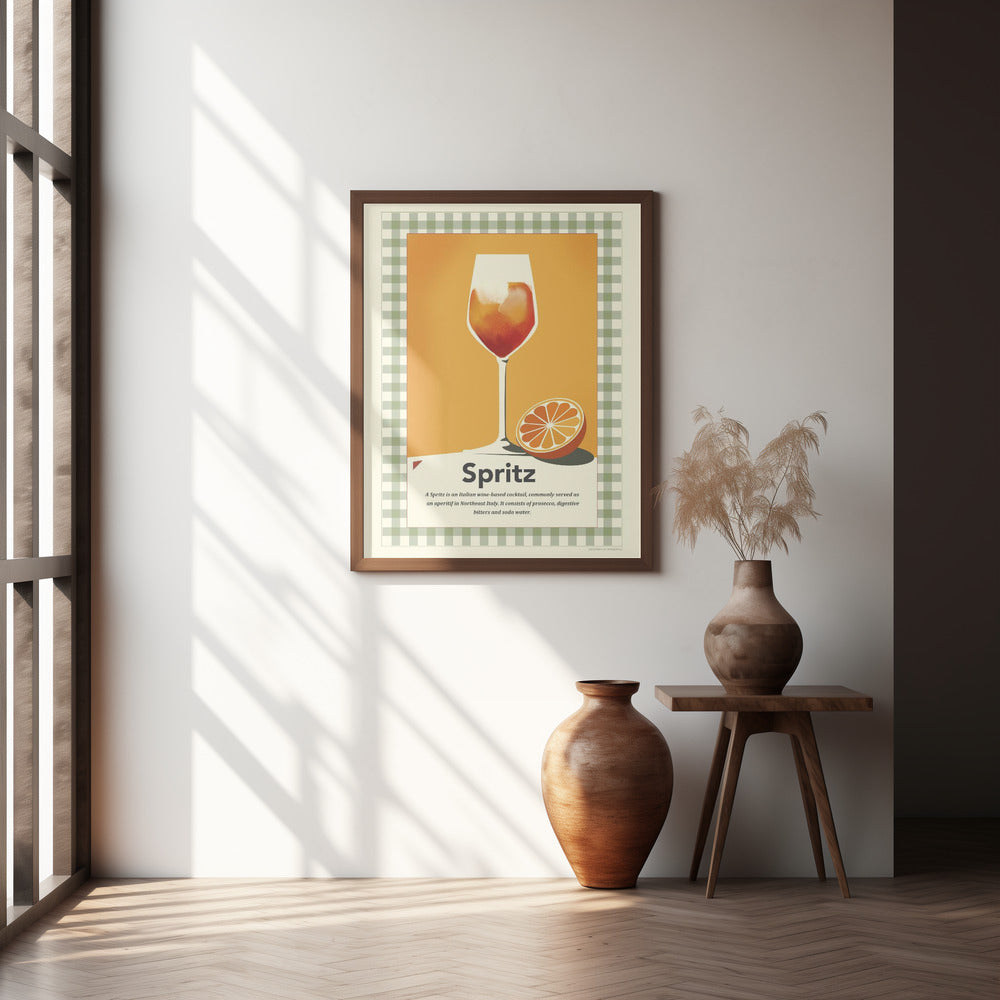 Spritz retro print Poster