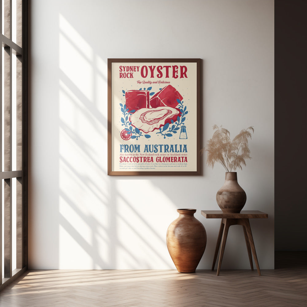 Oyster kitchen decor Poster