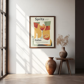 Aperol spritz print Poster