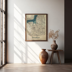 Brooklyn map Poster