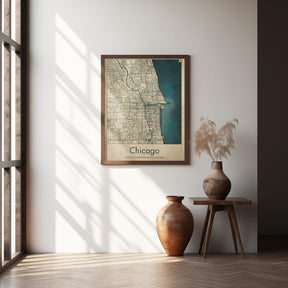 Chicago map Poster