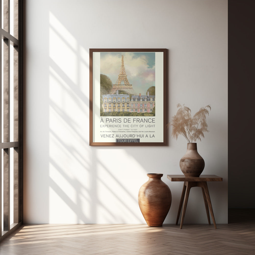 Paris retro print Poster