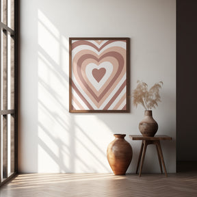 Hearts Radiate Poster