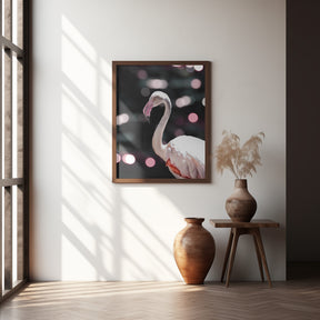 Disco Flamingo Poster