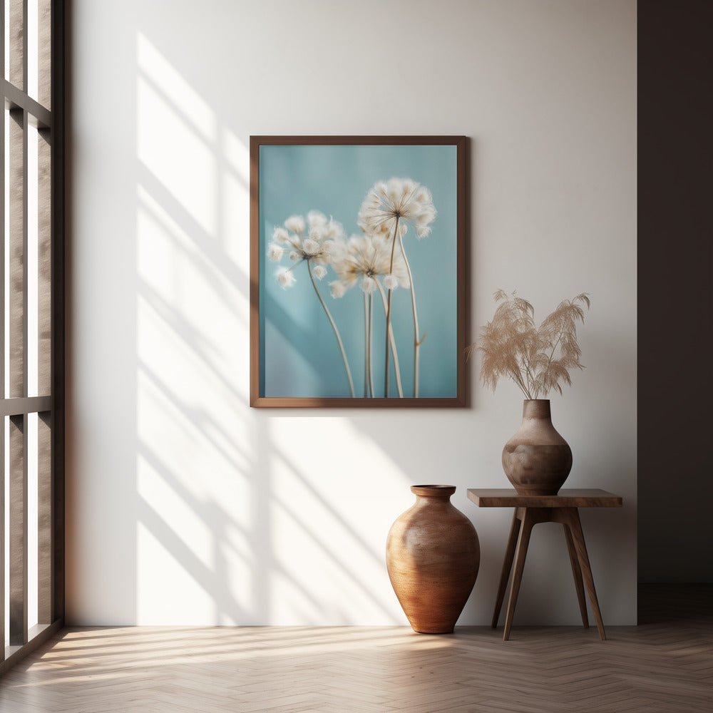 Fluffy Flowers Poster