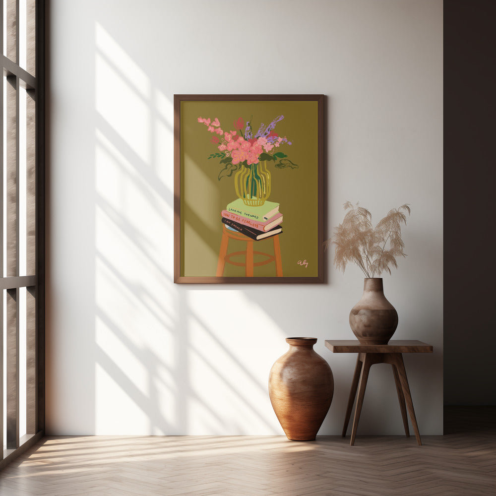 Floral Vase Poster