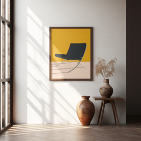 Barcelona Chair By Mies Van Der Rohe Poster