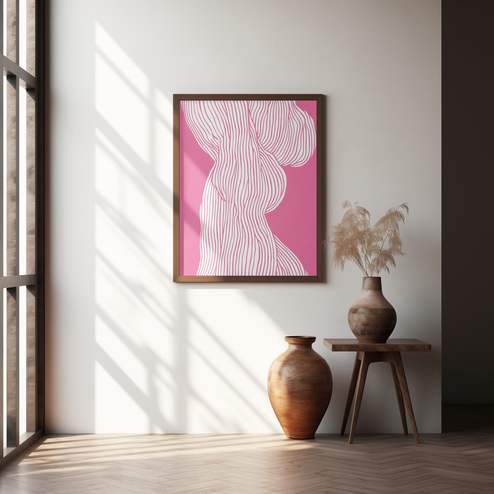 Fibers No 1 (Pink) Poster