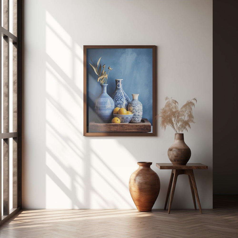 Blue Still Life Poster