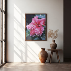 Pink Hibiscus Poster