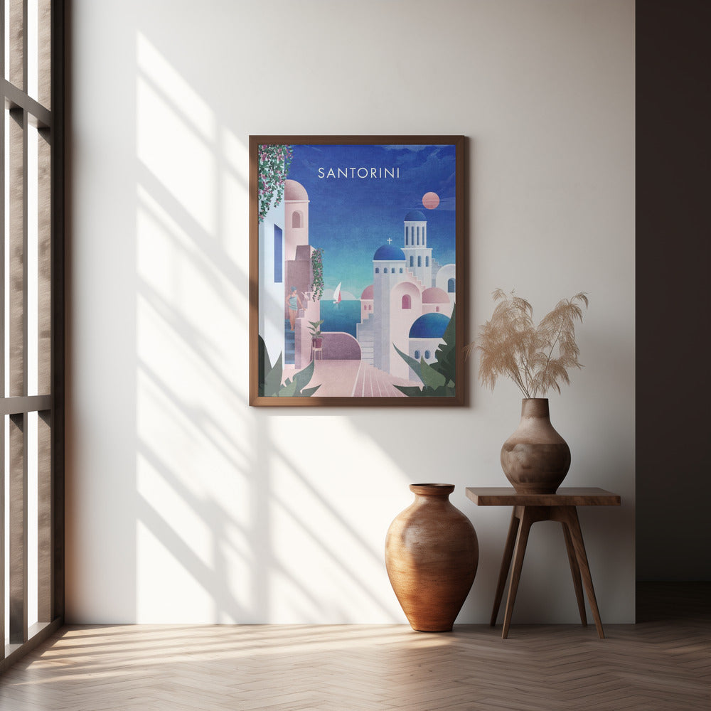 Santorini Text.png Poster