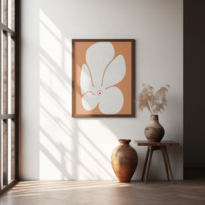 White Poppies Flower Poster