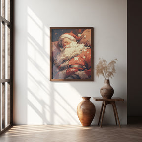 Sleeping Santa Poster