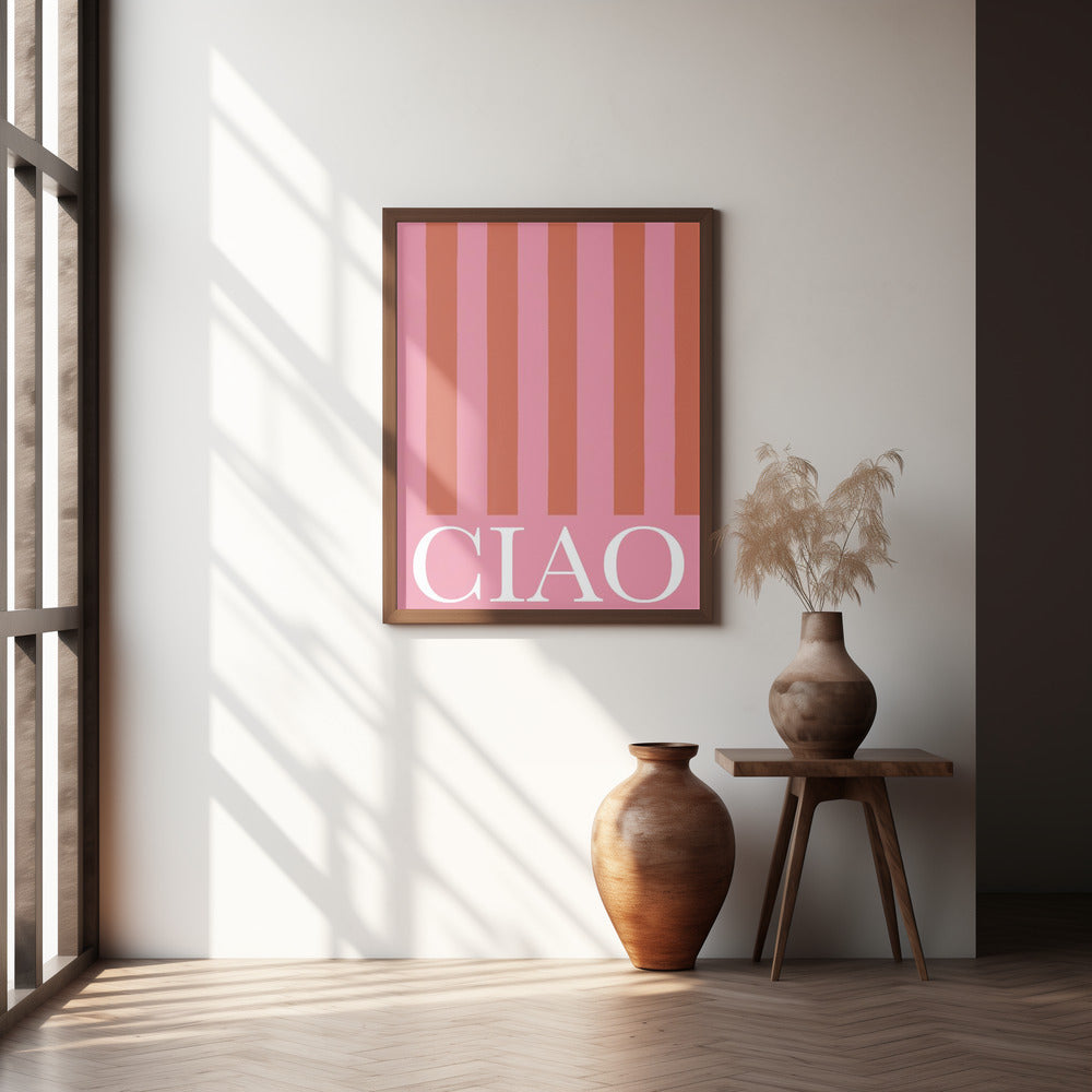 Ciao Stripes Poster