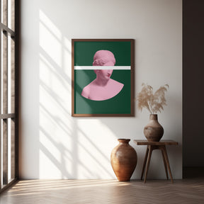 Pink and Green Artemis Poster