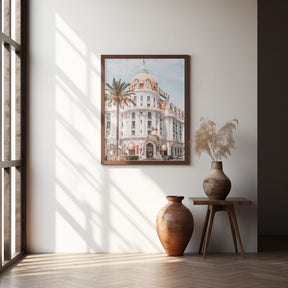 French Riviera Building Poster