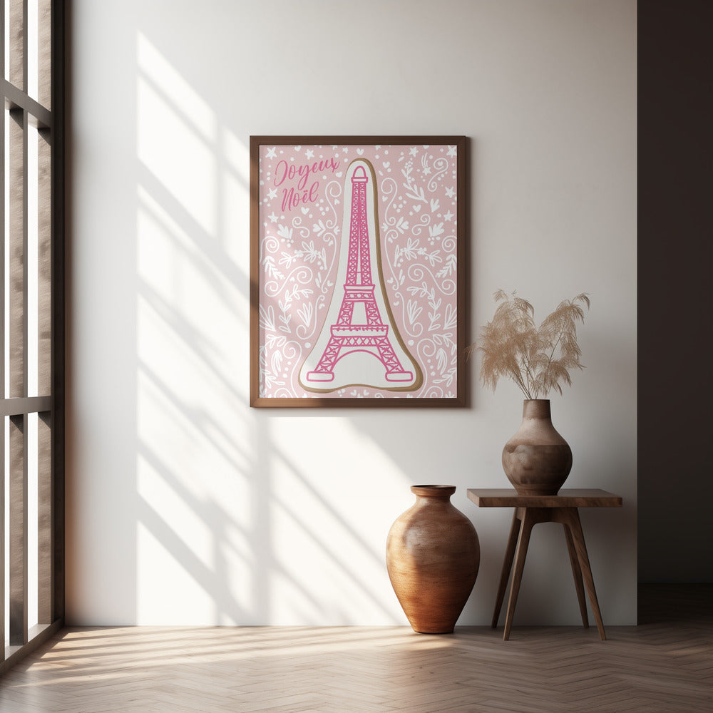 Eiffel tower iced gingerbread cookie Poster