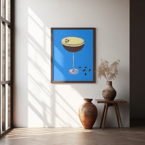 Espresso Martini Blue Poster